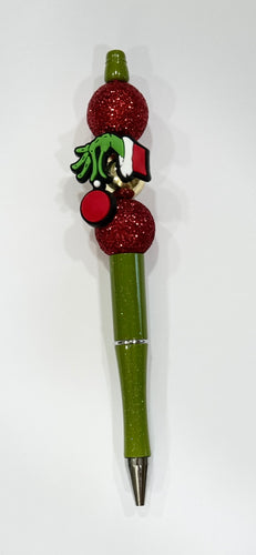 Grinch Focal Bead Ink Pen